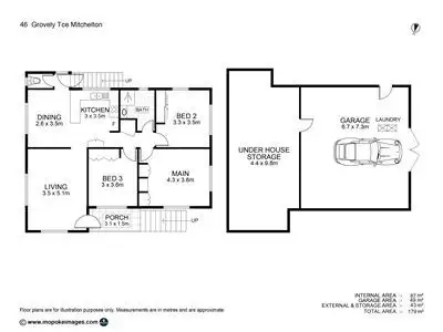Floorplan of Homely house listing, 46 Grovely Terrace, Mitchelton QLD 4053