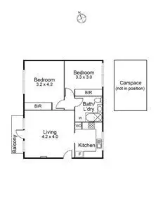 Floorplan of Homely apartment listing, 10/46 Clarendon Street, Thornbury VIC 3071
