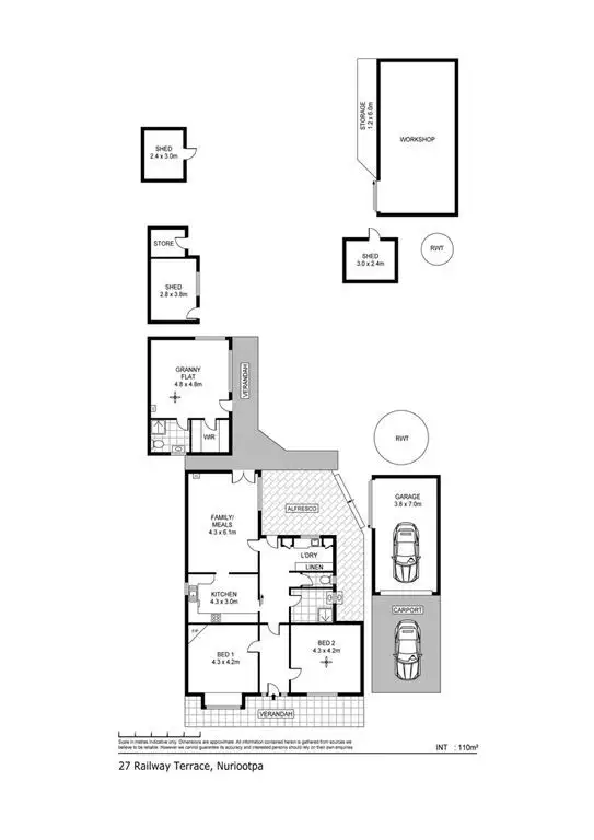 Floorplan of Homely house listing, 27 Railway Terrace, Nuriootpa SA 5355