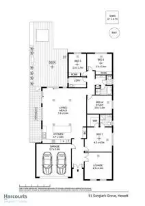 Floorplan of Homely house listing, 51 Songlark Grove, Hewett SA 5118