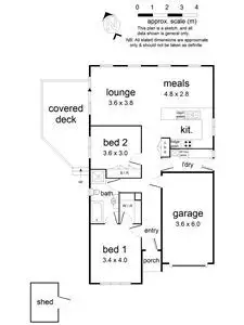 Floorplan of Homely unit listing, Address available on request