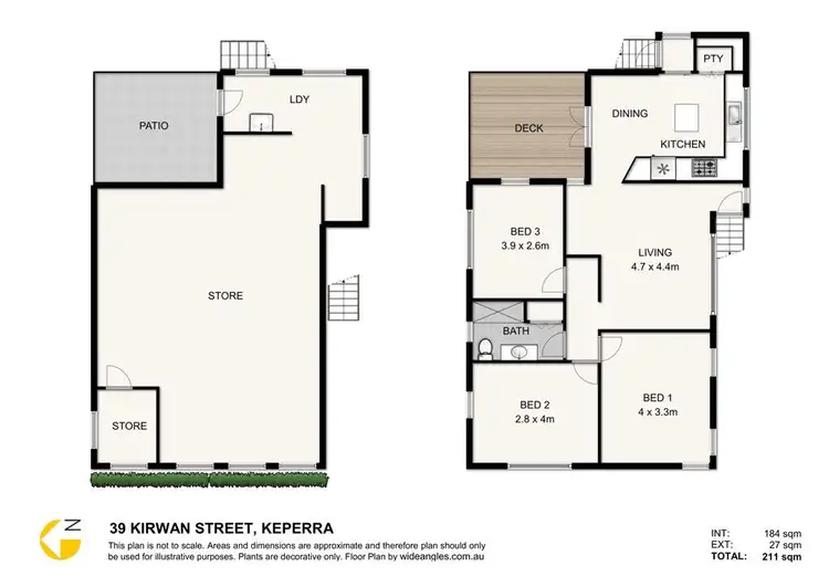 Floorplan of Homely house listing, 39 Kirwan Street, Keperra QLD 4054