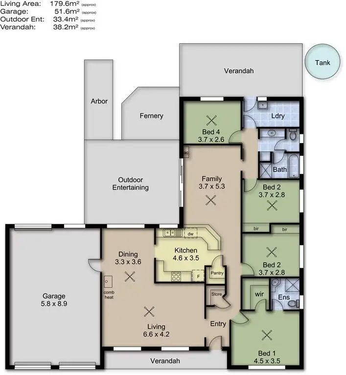 Floorplan of Homely house listing, 7 Keefe Close, Littlehampton SA 5250
