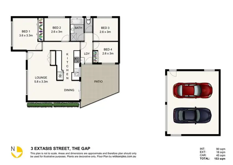 Floorplan of Homely house listing, 3 Extasis Street, The Gap QLD 4061