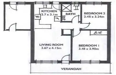 Floorplan of Homely unit listing, 5/11A Alexander Street, Largs Bay SA 5016
