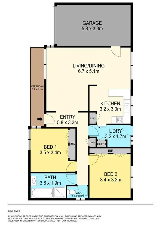 Floorplan of Homely townhouse listing, 3/117 Ripon Street South, Ballarat Central VIC 3350