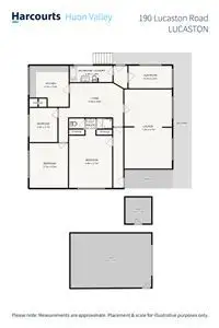 Floorplan of Homely house listing, 190 Lucaston Road, Lucaston TAS 7109