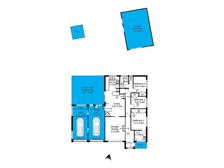 Floorplan of Homely house listing, 6 Justine Street, Flagstaff Hill SA 5159