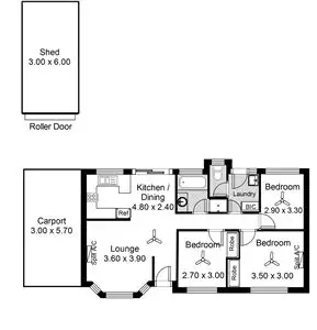 Floorplan of Homely house listing, 3 Haynes Road, Middleton SA