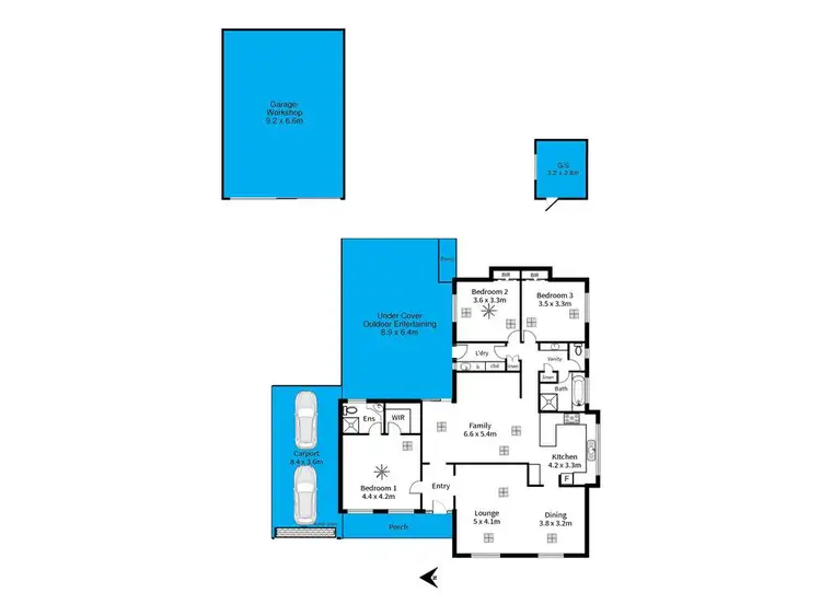 Floorplan of Homely house listing, 8 Maple Avenue, Aberfoyle Park SA 5159