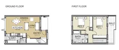 Floorplan of Homely townhouse listing, Lot 461 Lawton Cres, Woodville West SA 5011