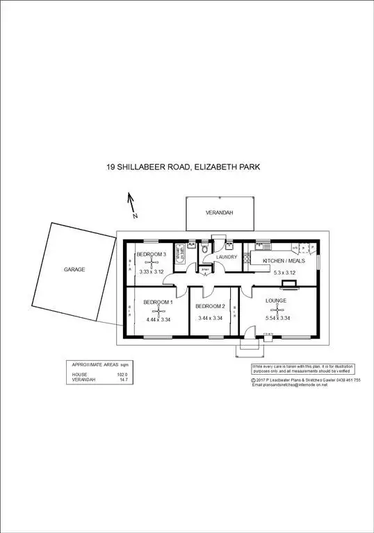 Floorplan of Homely house listing, 19 Shillabeer Road, Elizabeth Park SA 5113