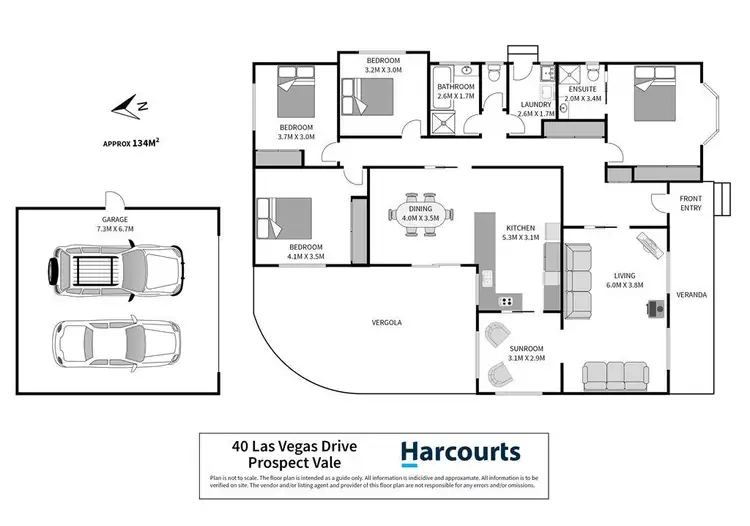 Floorplan of Homely house listing, 40 Las Vegas Drive, Prospect Vale TAS 7250