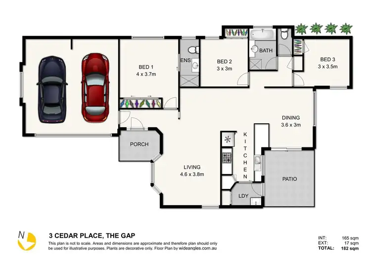 Floorplan of Homely house listing, 3 Cedar Place, The Gap QLD 4061