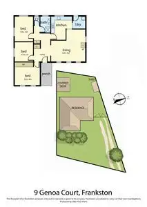 Floorplan of Homely house listing, 9 Genoa Court, Frankston VIC 3199