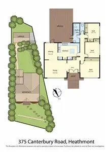 Floorplan of Homely house listing, 375 Canterbury Road, Heathmont VIC 3135