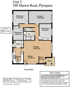 Floorplan of Homely unit listing, 3/388 Marion Road, Plympton SA 5038