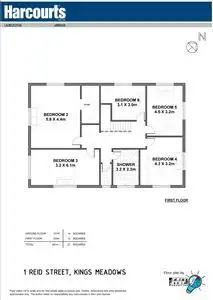 Floorplan of Homely house listing, 1 Reid Street, Kings Meadows TAS 7249