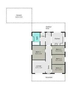 Floorplan of Homely house listing, 112 Clunes Road, Creswick VIC 3363