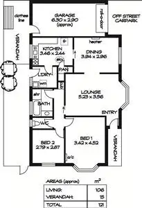 Floorplan of Homely unit listing, 1/7 Orient Road, Kensington Gardens SA 5068