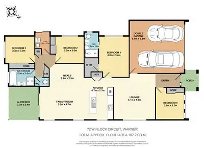 Floorplan of Homely house listing, 72 Winlock Circuit, Warner QLD 4500