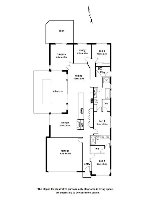 Floorplan of Homely house listing, 3 Edenbrook Circuit, Pakenham VIC 3810