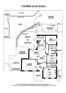 Floorplan of Homely house listing, 12 Bachmann Avenue, Old Reynella SA 5161
