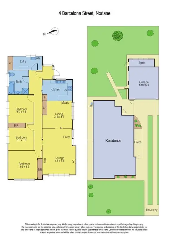 Floorplan of Homely house listing, 4 Barcelona Street, Norlane VIC 3214