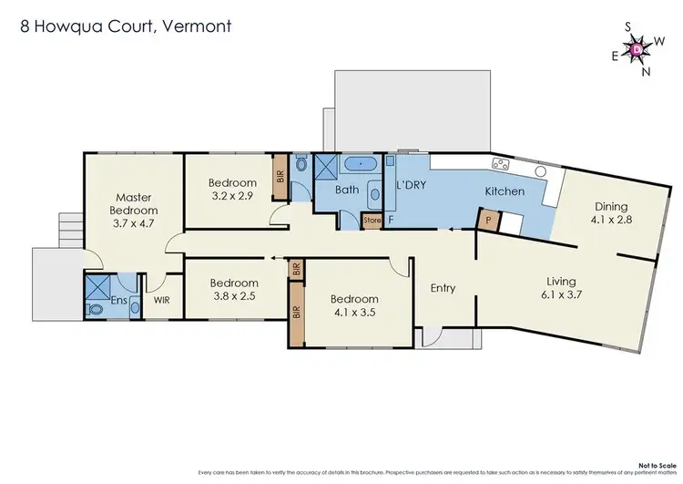 Floorplan of Homely house listing, 8 Howqua Court, Vermont VIC 3133