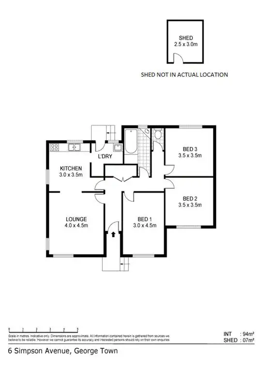 Floorplan of Homely house listing, 6 Simpson Avenue, George Town TAS 7253