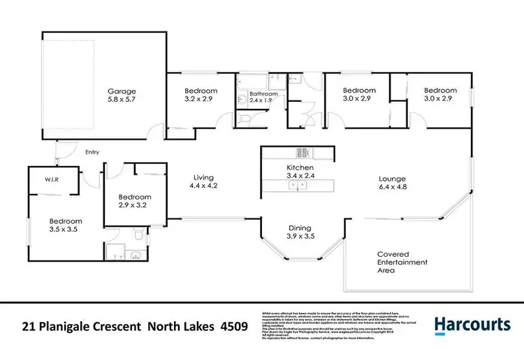 Floorplan of Homely house listing, 21 Planigale Crescent, North Lakes QLD 4509