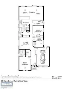 Floorplan of Homely house listing, 34 Days Drive, Munno Para West SA 5115