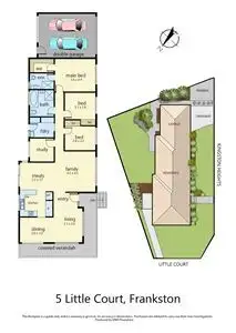 Floorplan of Homely house listing, 5 Little Court, Frankston VIC 3199