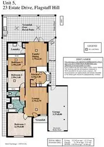Floorplan of Homely house listing, 5/23-25 Estate Drive, Flagstaff Hill SA 5159