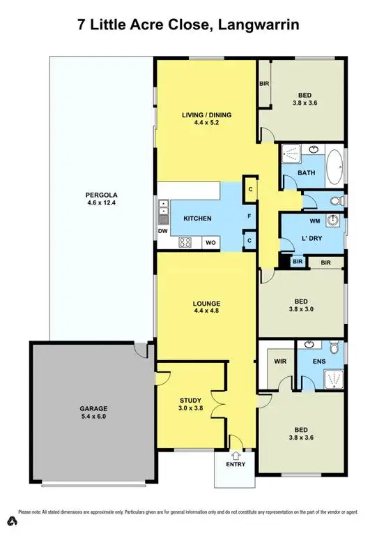 Floorplan of Homely house listing, 7 Little Acre Close, Langwarrin VIC 3910