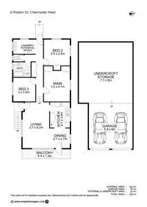 Floorplan of Homely house listing, 6 Risdon Street, Chermside West QLD 4032