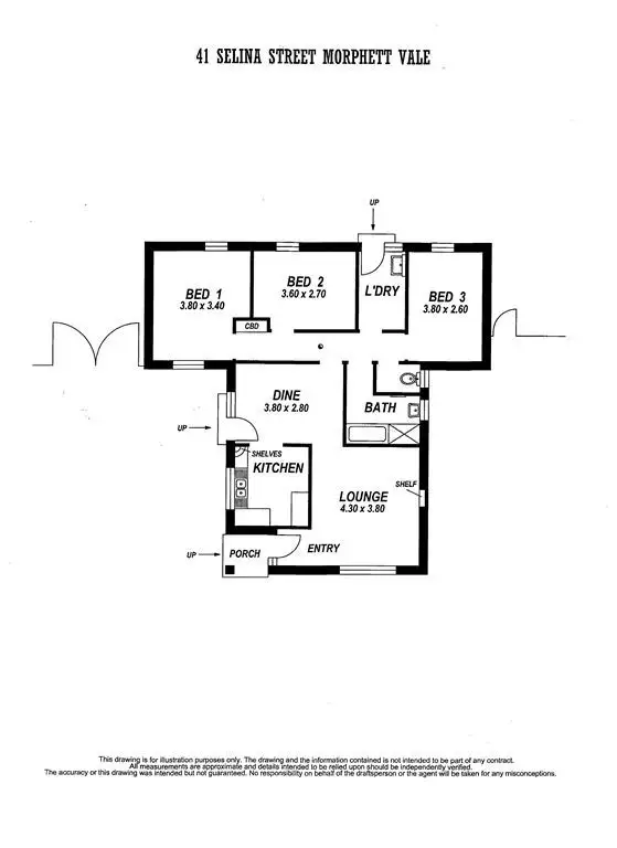 Floorplan of Homely house listing, 41 Selina Street, Morphett Vale SA 5162