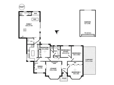 Floorplan of Homely house listing, 15 Montana Drive, Novar Gardens SA