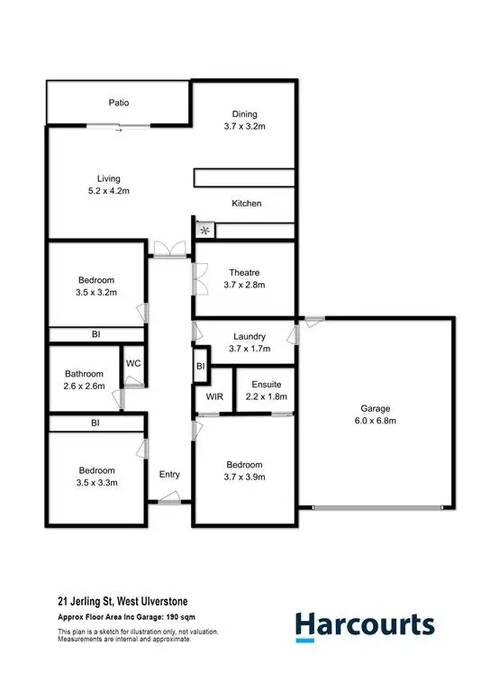 Floorplan of Homely house listing, 21 Jerling Street, West Ulverstone TAS 7315