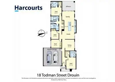 Floorplan of Homely house listing, 18 Todman Street, Drouin VIC 3818