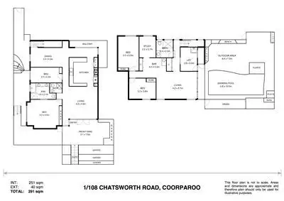 Floorplan of Homely house listing, 108 Chatsworth Road, Coorparoo QLD 4151