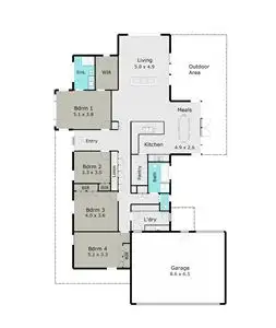 Floorplan of Homely house listing, 616 Somerville Street, Buninyong VIC 3357