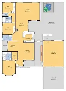 Floorplan of Homely house listing, 16 Levy Road, Bannockburn VIC 3331