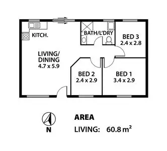 Floorplan of Homely rural property listing, 430a Callington Road Salem, Callington SA