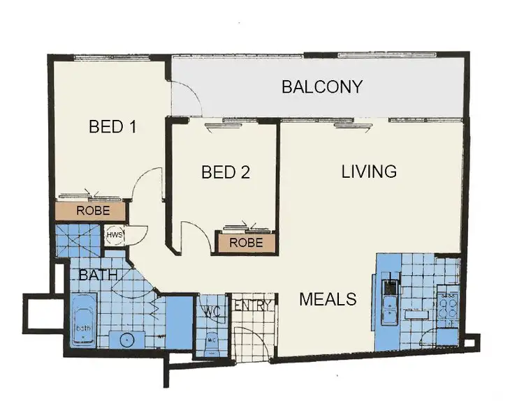 Floorplan of Homely apartment listing, 11/2-4 Blair Road, Glen Waverley VIC 3150