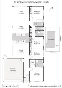 Floorplan of Homely house listing, 19 Birdswing Terrace, Melton South VIC 3338
