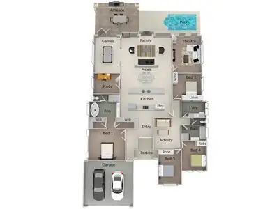 Floorplan of Homely house listing, 5 Piermont Avenue, Burns Beach WA 6028