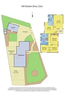 Floorplan of Homely house listing, 148 Fairbairn Drive, Corio VIC 3214