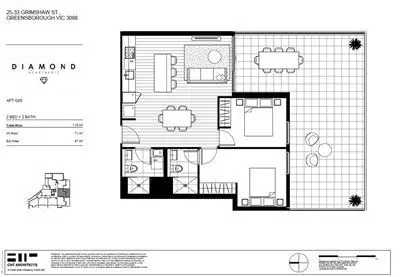 Floorplan of Homely apartment listing, G05/25-33 Grimshaw Street, Greensborough VIC 3088