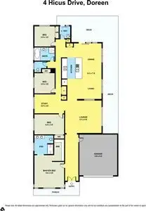 Floorplan of Homely house listing, 4 Hicus Drive, Doreen VIC 3754